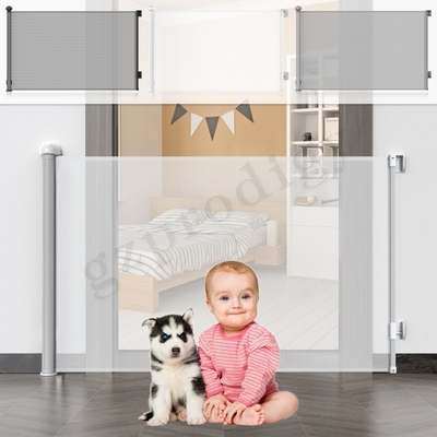 Kids Stair Protection Customize Support Mesh Expandable Gate Retract A Gate 72 Inch