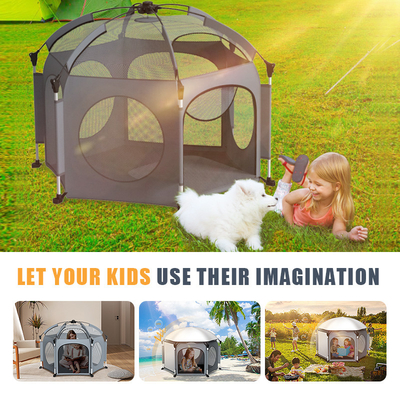 Set Up In Second Pop Up Garden Play Tent With Enlarged Mesh Hole Lightweight