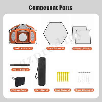 Set Up In Second Pop Up Garden Play Tent With Enlarged Mesh Hole Lightweight