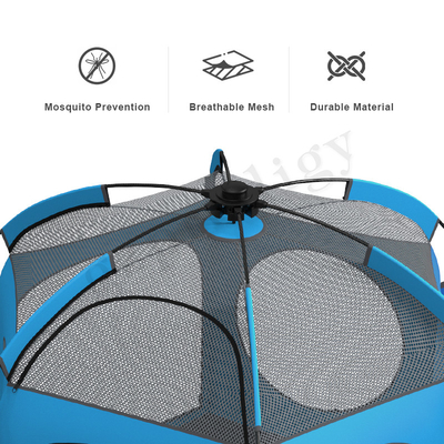 162cm Baby Play Yard Folding Indoor Pop Up Play Tent UV Protection Grey Color
