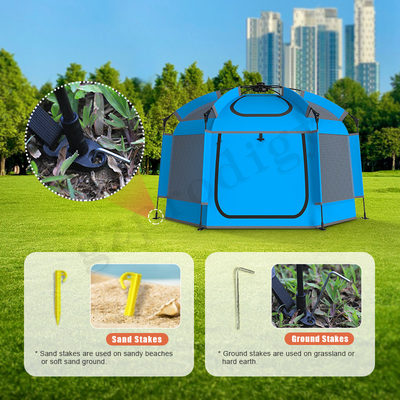 210D Easy Storage Pop Up Toy Tent Baby Safety Foldable Playhouse Tent