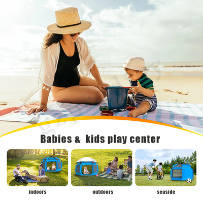 210D Easy Storage Pop Up Toy Tent Baby Safety Foldable Playhouse Tent