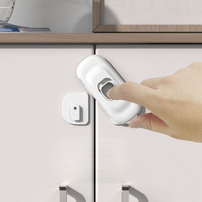 Prodigy  Child Safety Locks Baby Safety Cabinet Lock Plastic Sliding Door Lock