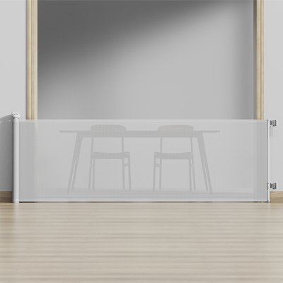 Large Straight Body Stair Retractable Safety Door With 500cm Mesh Sliding Safety Gate