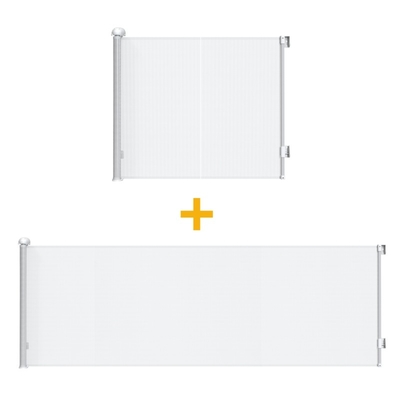 Safety Stair Retractable Baby Gate Pressure Mounted Custom Color