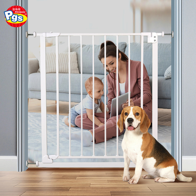 Safety Dog Gate for Stairs Auto-Close Safety Metal Child Gate for Baby with Pressure Mounted
